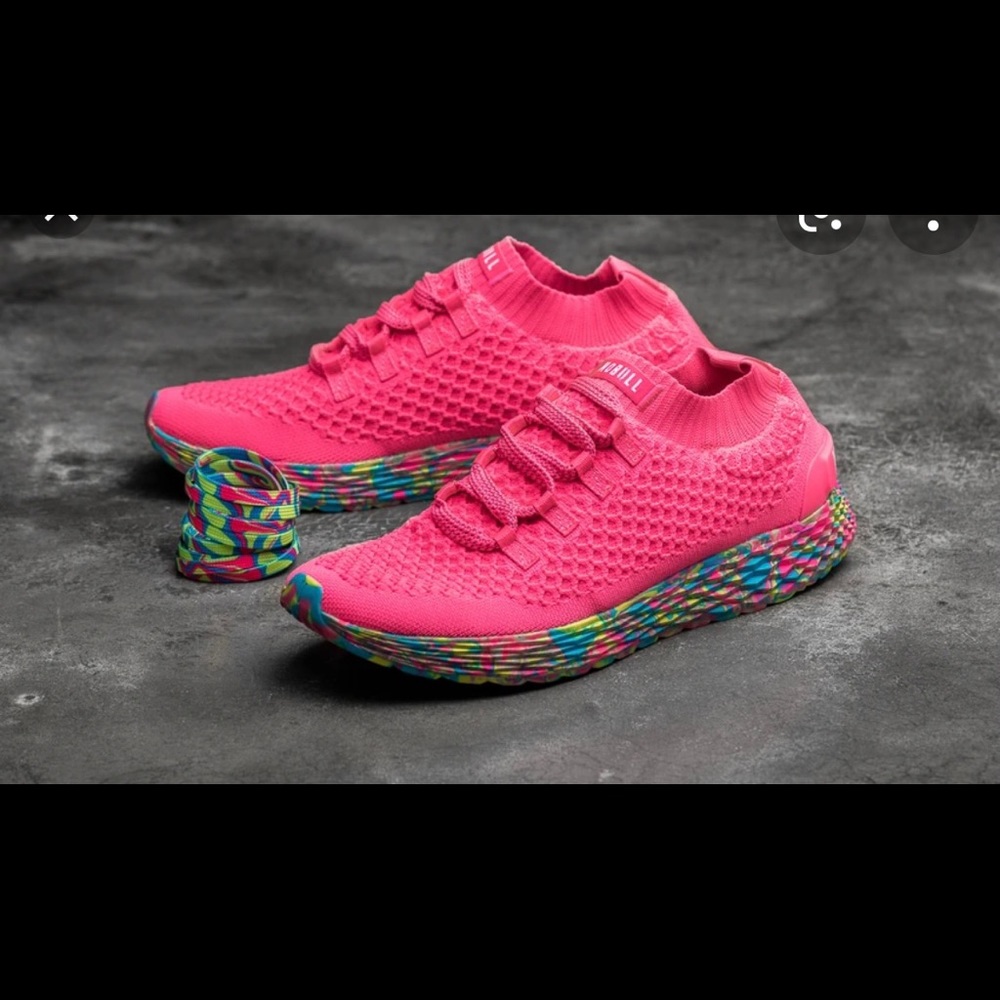 Hot pink NoBull runners